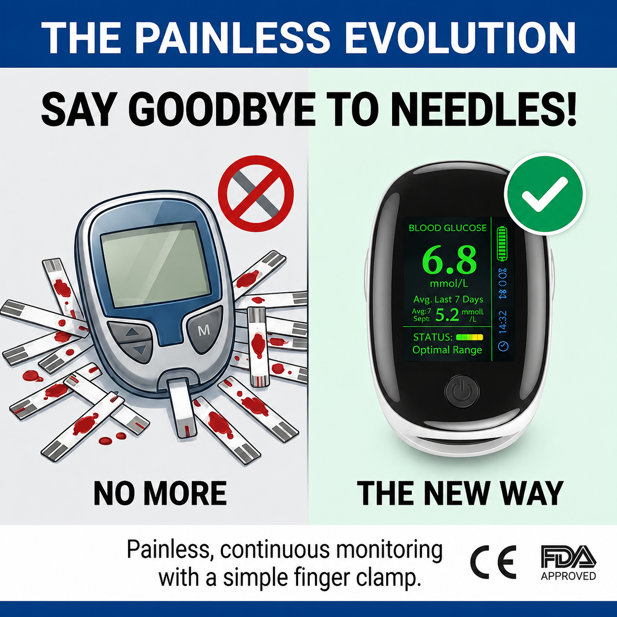 🔥Final 2 Hours: 60% OFF🏆Develops Newly Launched Non-Invasive Smart Blood Sugar Tracking Device✅TGA Approved