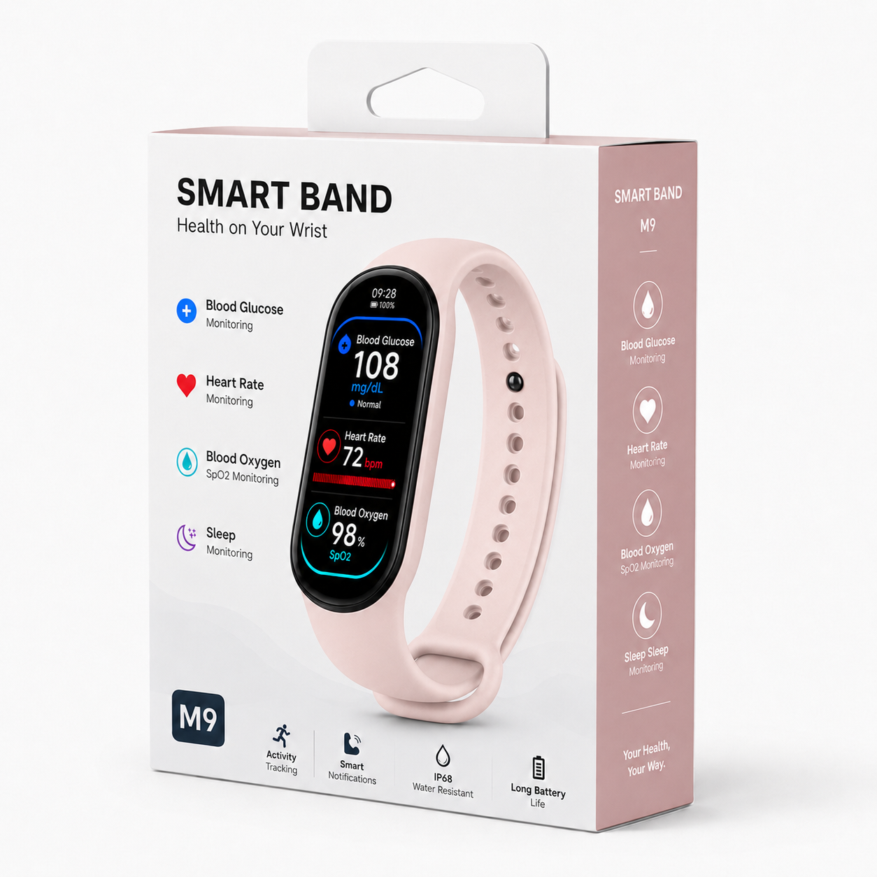 🔥60% OFF Launch Offer 🏆 2026 Pryxo™ M9 Non-Invasive Smart Band │12 health reports │ No-Prick📈