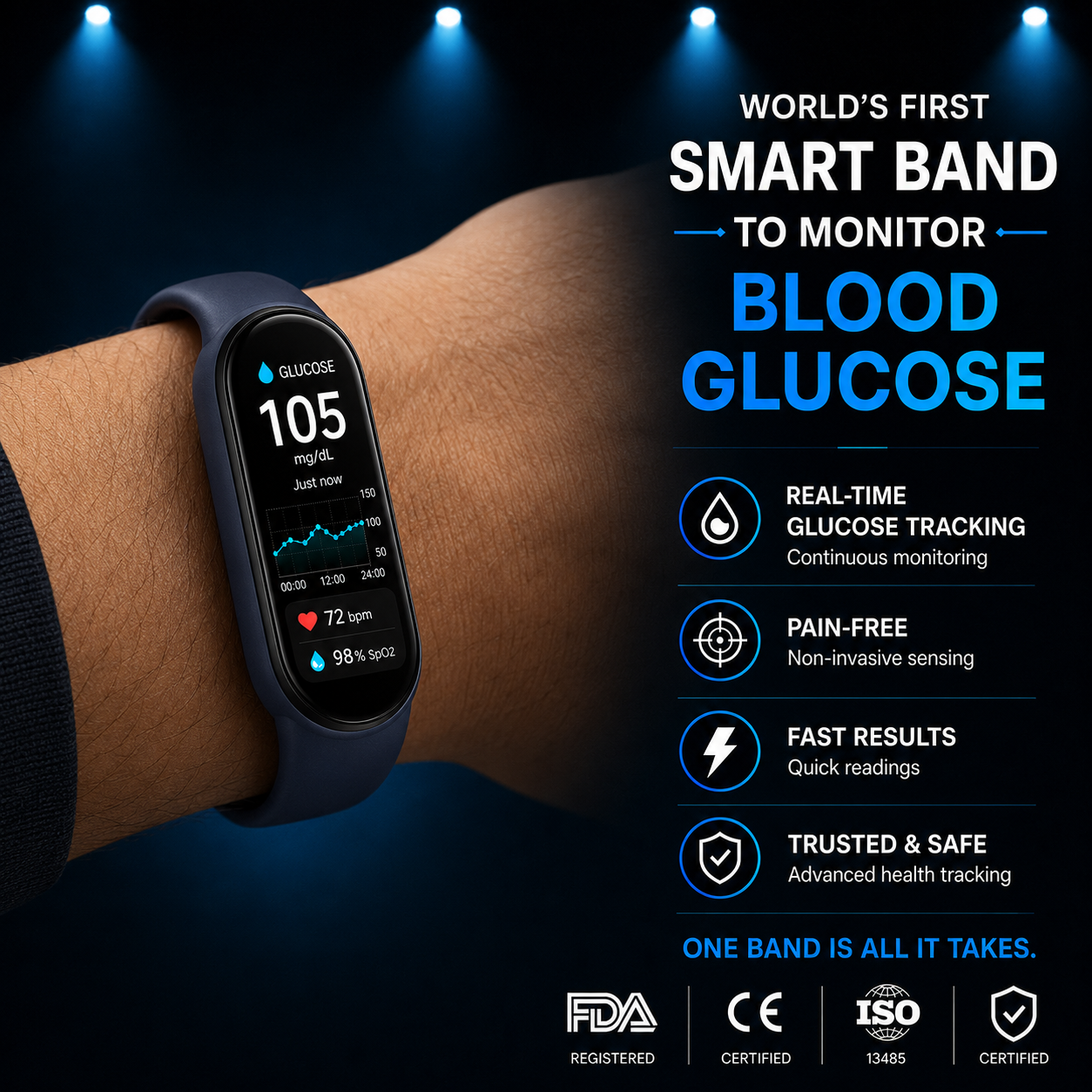 🔥60% OFF Launch Offer 🏆 2026 Pryxo™ M9 Non-Invasive Smart Band │12 health reports │ No-Prick📈