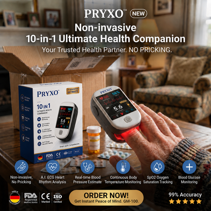 2026 Pryxo™ second generation 10-in-1 smart blood medical instrument │10 health reports📈No-Prick